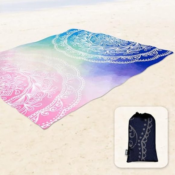 Boho sand proof beach blanket - Picture 5 of 7